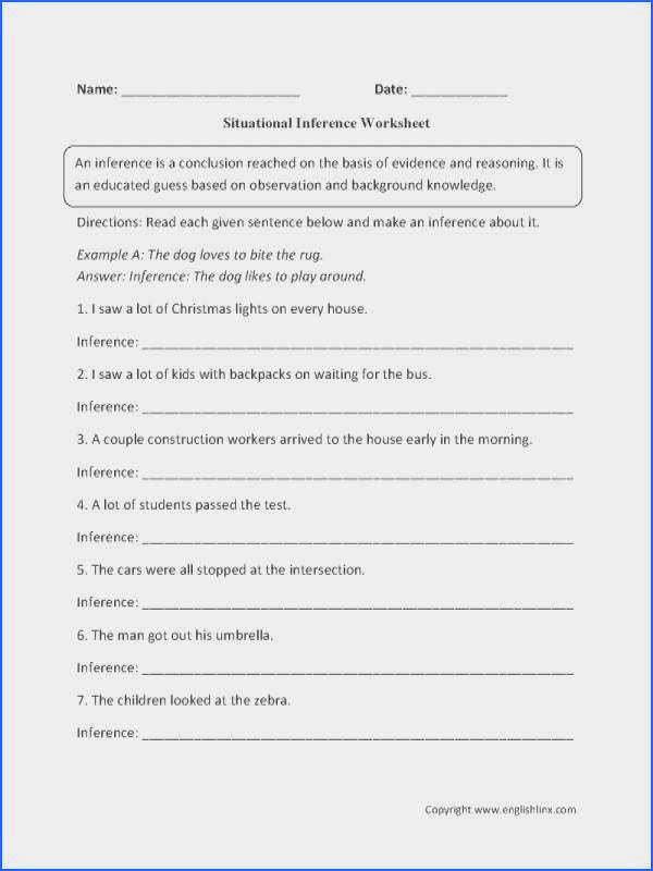 Inference Worksheets Grade 4 Inferences Worksheet 4 Awesome My Mum the Teacher