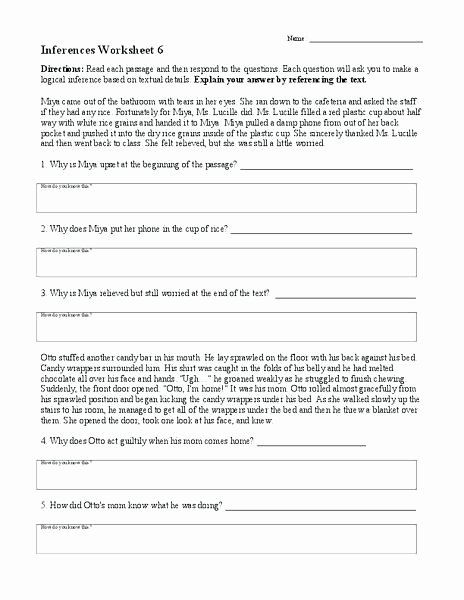 Inferencing Worksheets Grade 4 Inferencing Passages Furthermore Research Confirmed the
