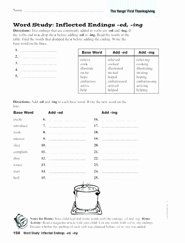 Inflected Endings Worksheets Suffix Worksheets for Grade 2 Suffixes Ed Ing Er Est Ks1