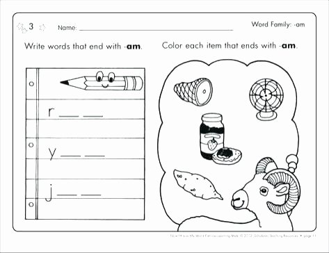Ing Word Family Worksheets Best Of Word Family It Worksheets for Kindergarten
