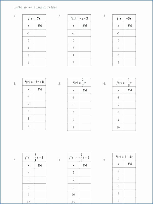 Input Output Machines Worksheets formidable Free Math Worksheets Linear Functions In Eighth