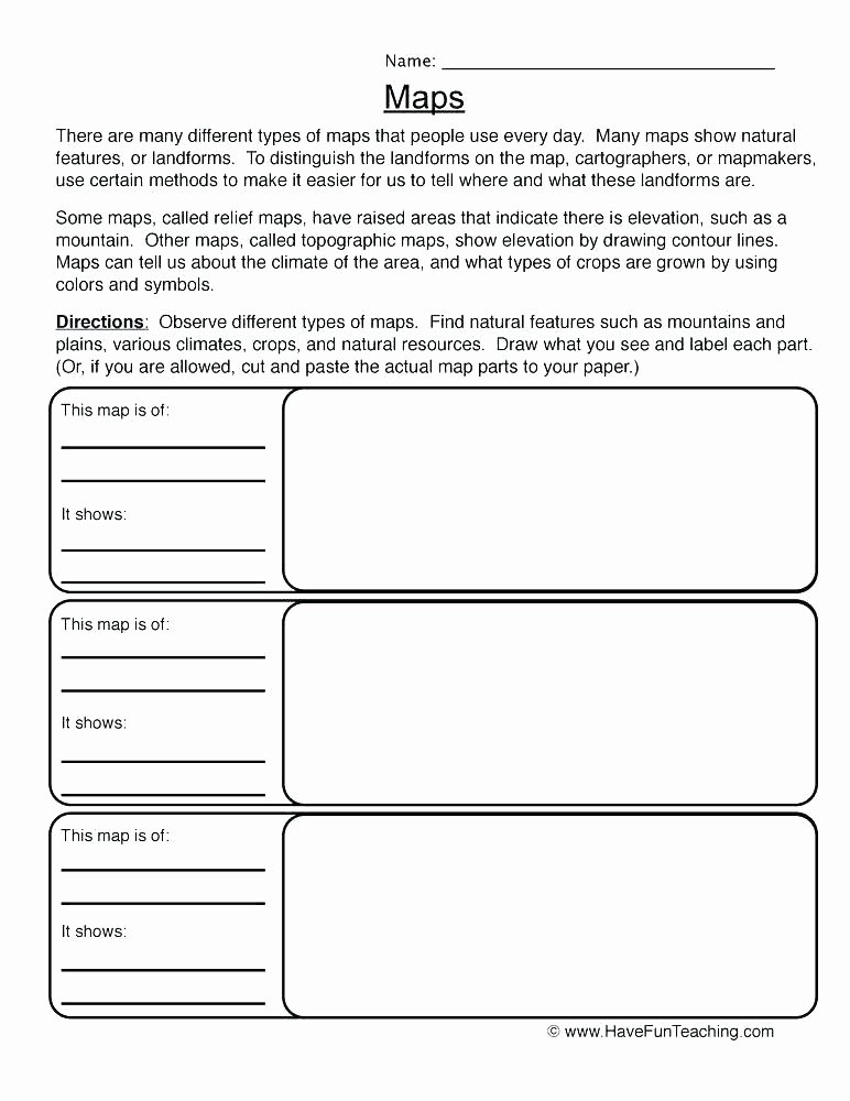 Intermediate Directions Worksheet Maps and Globes Worksheets for Kids Google Search Grade K