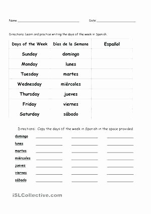 Intermediate Spanish Worksheets Elegant Basic Spanish Conversation Worksheets – Onlineoutlet