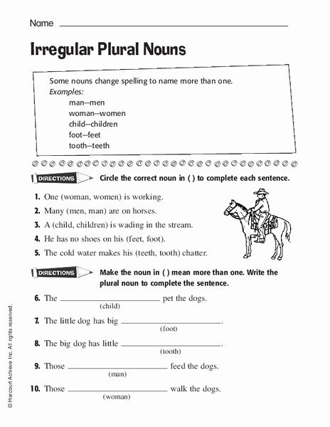 Irregular Plurals Worksheet Free Irregular Plural Nouns Lesson Plans &amp; Worksheets Reviewed by
