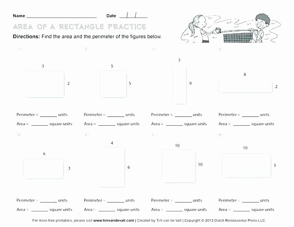 Irregular Shapes Worksheet area and Perimeter Grade 4 Worksheets Free 3rd Math Surface