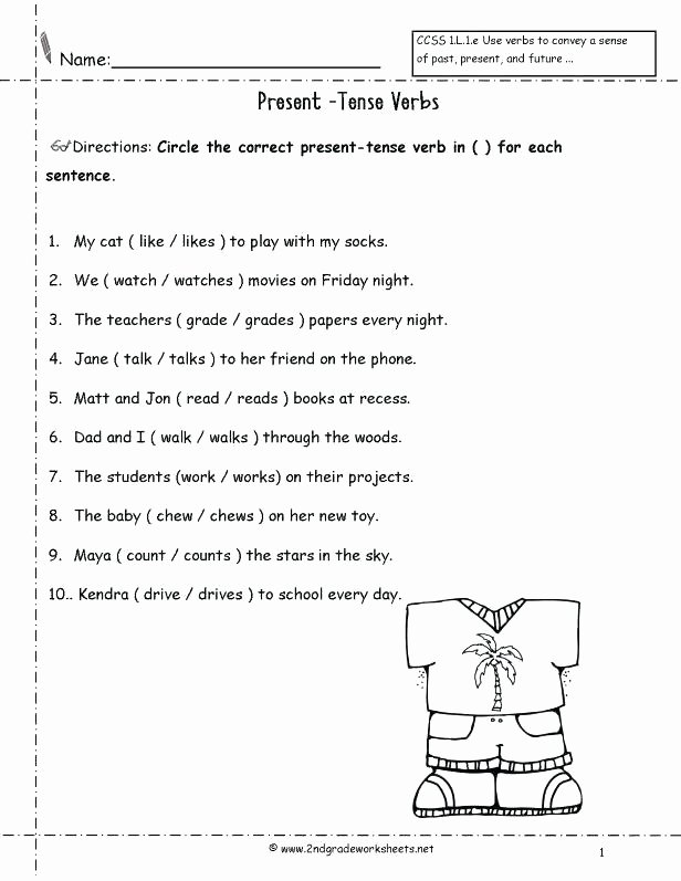 Irregular Verbs Worksheet 2nd Grade Verbs Worksheets for Grade 6 Irregular Exercises Free