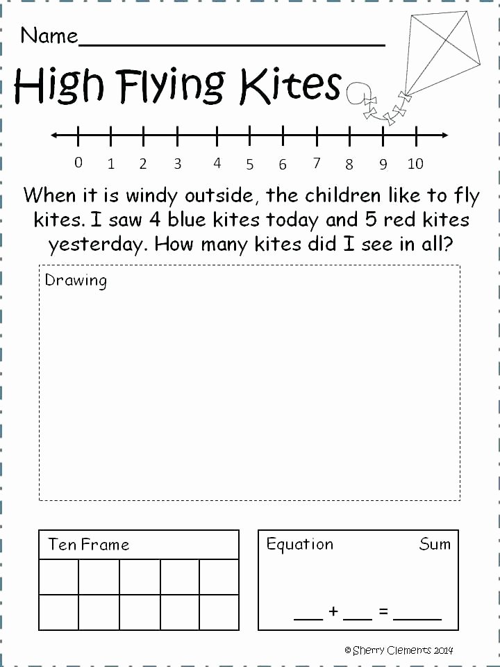 Kindergarten Addition Word Problems Worksheets Word Problems Worksheets Addition Subtraction 5th Grade Math