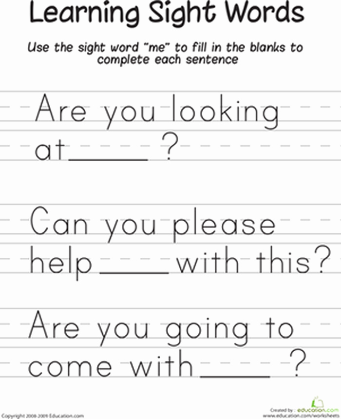 Kindergarten Color Words Worksheets 6 Balloon Color by Sight Word Worksheet Writing Sight