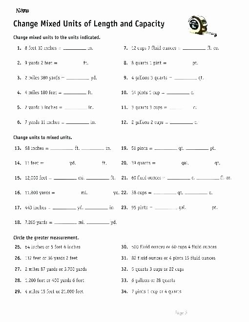 Kindergarten Measurement Worksheets Volume Worksheets for Kindergarten Measuring Conversions