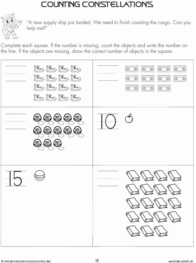Kindergarten Number Line Worksheets Counting Constellations&quot; – Kindergarten Counting Worksheets