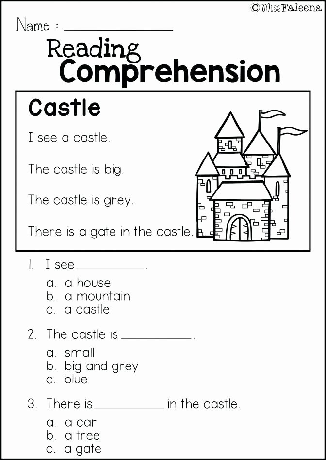 Kindergarten Reading Comprehension Worksheets Pdf Kindergarten Reading Prehension Worksheets Pdf
