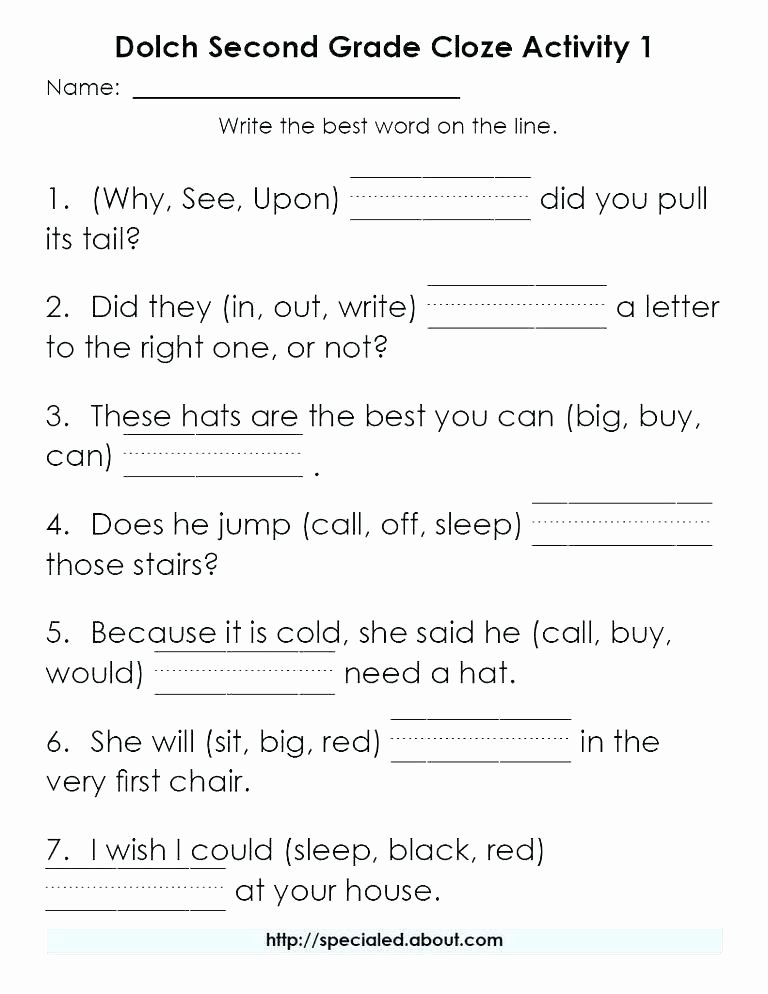 Kindergarten Reading Comprehension Worksheets Pdf Second Grade Reading Prehension Worksheets Kindergarten