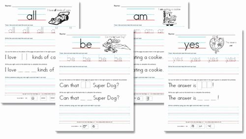 Kindergarten Sight Words Worksheet Free Free Worksheets Kindergarten Primer Sight Word Sentences
