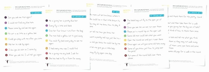 Kindergarten Sight Words Worksheets Pdf Fresh First Grade Sight Word Sentences 1st Words Worksheets Pdf for
