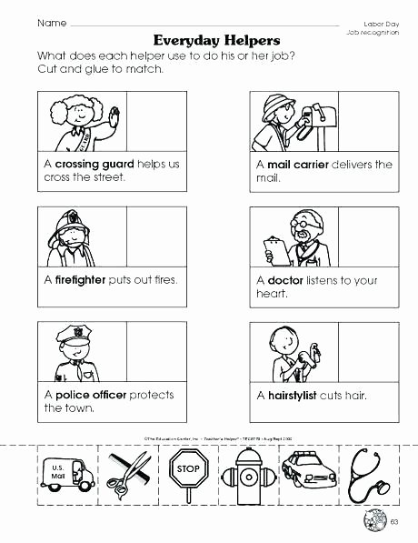 Kindergarten Worksheets Cut and Paste Cut and Paste Worksheets for Kindergarten