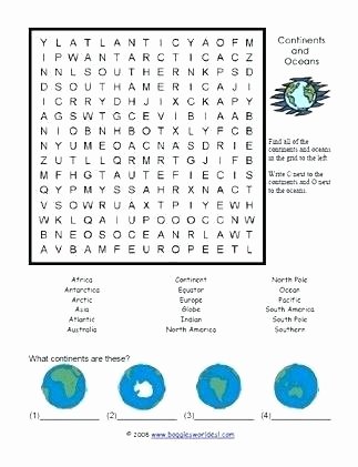 Label Continents and Oceans Printable Fun Worksheets Have Teaching Continents Geo Collection