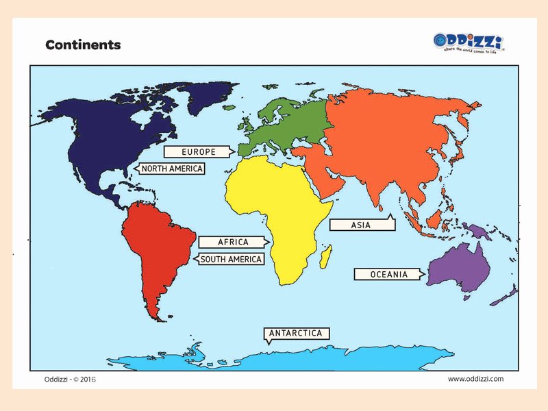 Label Continents and Oceans Worksheets Blank Map Continents and Oceans Fresh World Map Seven