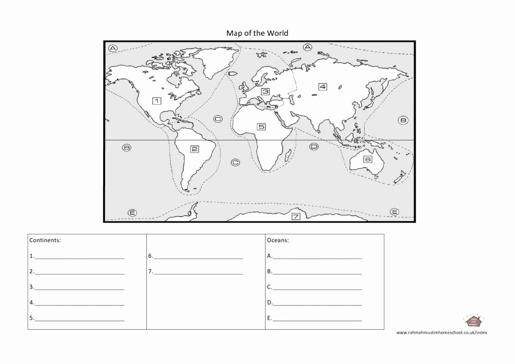 Label Continents and Oceans Worksheets Unbelievable Continents and Oceans Word Search Printable