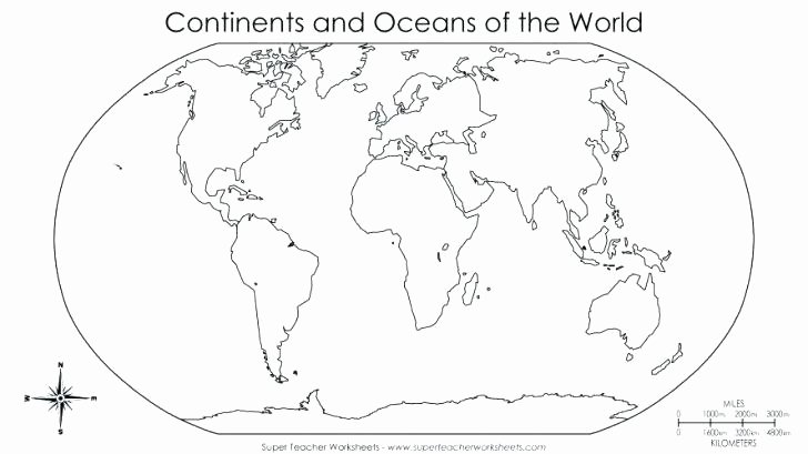 Label the Continents Worksheets World Map Blank Printable – Baileesberries