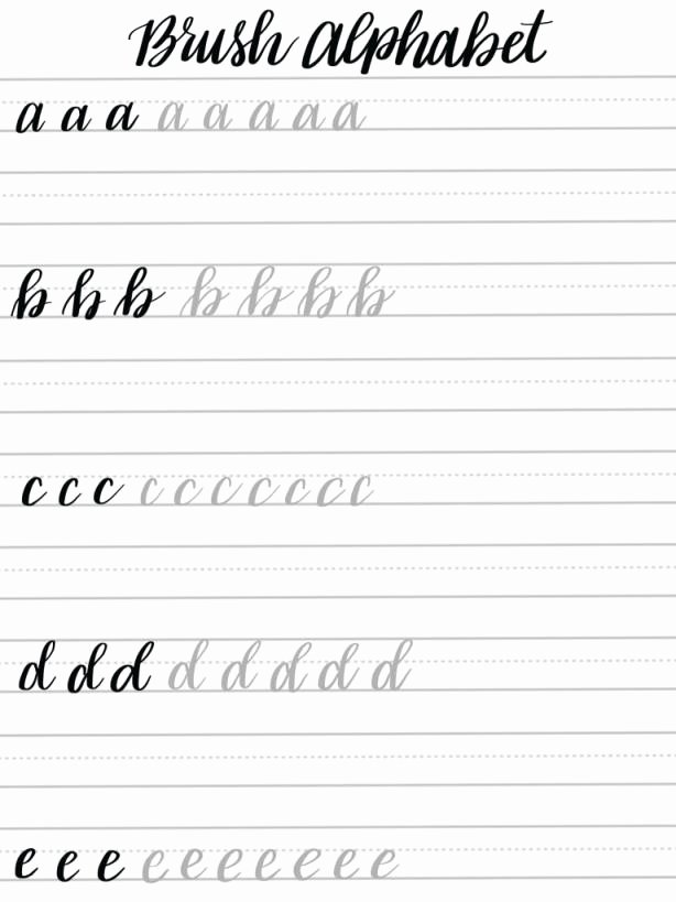Learn Calligraphy Worksheets Copperplate Calligraphy Worksheets Inspirational Free Basic