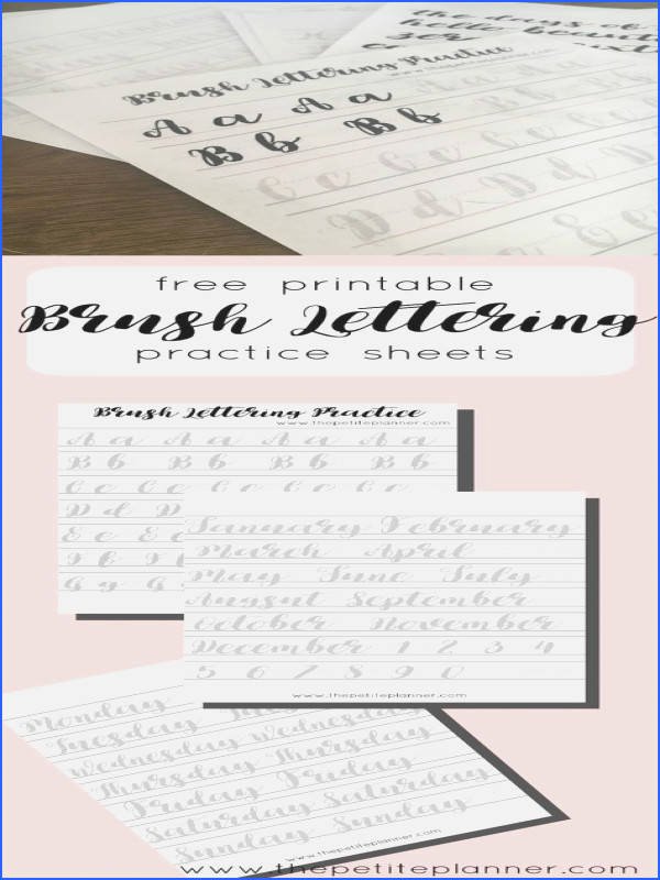 Learn Calligraphy Worksheets Hand Lettering Worksheets Inspirational Penmanship