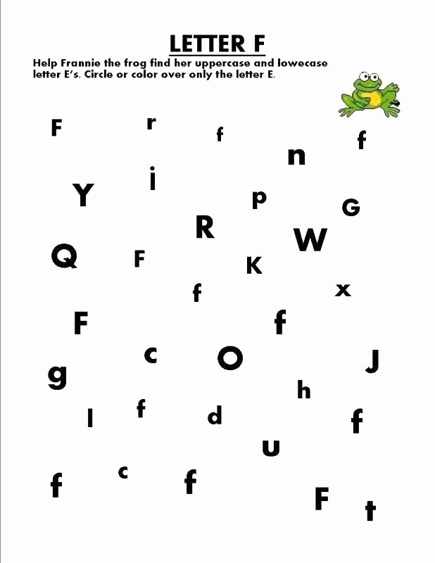 Letter F Worksheets for toddlers New Letter T Worksheets
