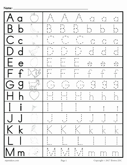Letter G Tracing Worksheet toddler Letter Tracing Worksheets Free Uppercase and