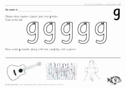Letter G Worksheets for Kindergarten Alphabet Worksheets for 2 Year Olds