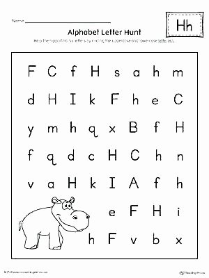 Letter H Worksheets Preschool Free Preschool Letter Worksheets Trace Science for All