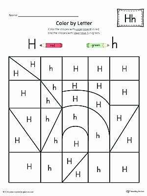 Letter H Worksheets Preschool Halloween Color by Letter – Thishouseiscooking