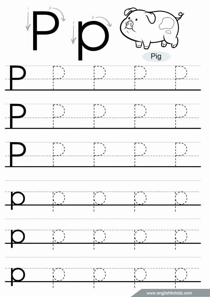 Letter K Tracing Worksheets Preschool Alphabet Tracing Worksheets for Kindergarten New Printable
