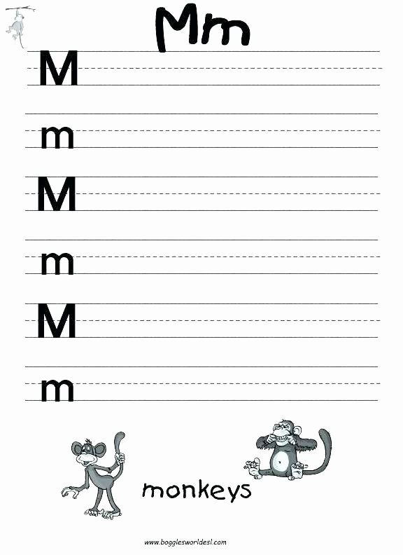 Letter M Worksheets for Preschoolers Letter E Worksheets for toddlers