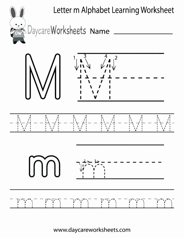 Letter M Worksheets Kindergarten Letter M Worksheets