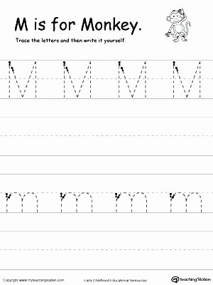 Letter M Worksheets Kindergarten Lowercase M Worksheets
