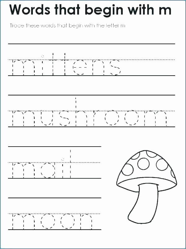 Letter M Worksheets Kindergarten the Letter M Worksheet Free Printable Worksheets Alphabet