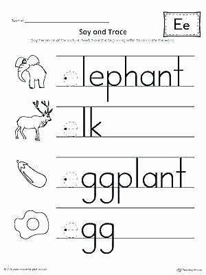 Letter M Worksheets Preschool Beginning sound Worksheets for Kindergarten Letter M