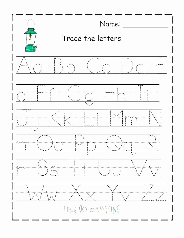 Letter N Tracing Page Best Of Alphabet Tracing Worksheets for Kindergarten