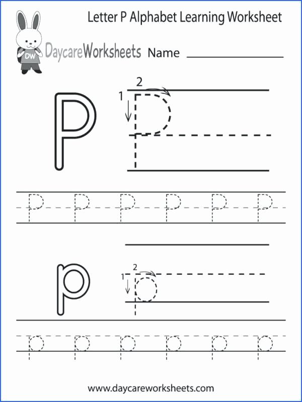 Letter P Tracing Worksheet Letter P Tracing Printable Worksheet Writing Worksheets for