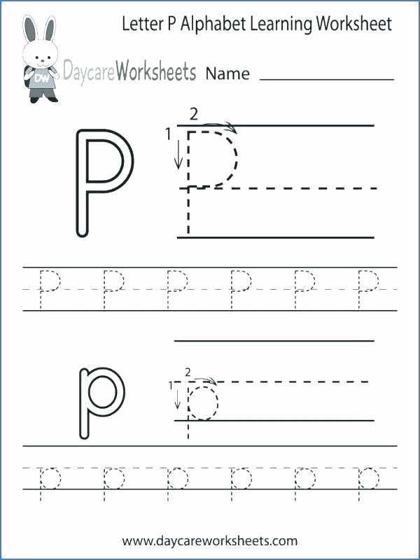 Letter P Worksheets for toddlers Recognizing Letters Worksheets Kindergarten