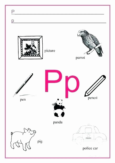 Letter P Worksheets Preschool Letter P Printable Worksheets