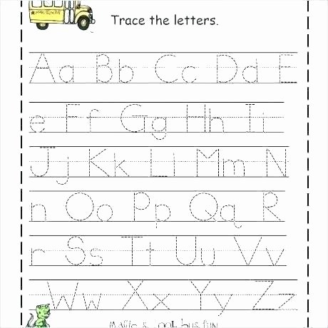 Letter Tracing Worksheets Pdf Fresh Kindergarten Abc Tracing Worksheets
