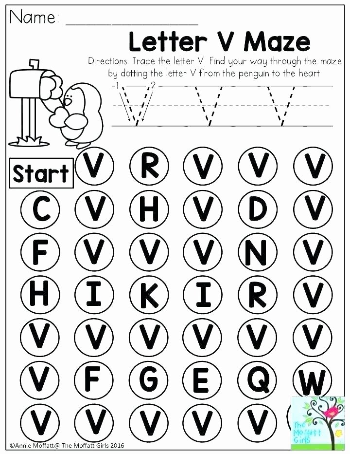 Letter V Worksheets Preschool Free Printable Preschool Letter Worksheets P Recognition for