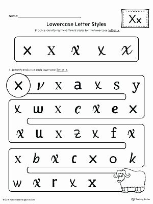 Letter X Worksheets for Preschool Kindergarten Upper and Lowercase Letters Worksheets Writing
