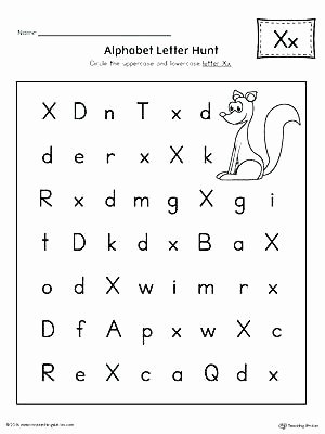 Letter X Worksheets for Preschoolers A to Z Worksheets for Kindergarten