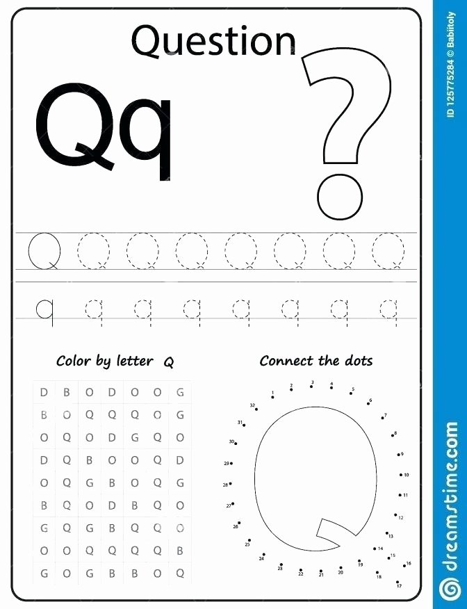 Letter X Worksheets for Preschoolers Letter Q Worksheets for Kindergarten