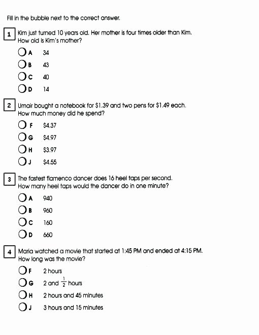 Line Plot Worksheet 5th Grade 4th and 5th Grade Math Worksheets