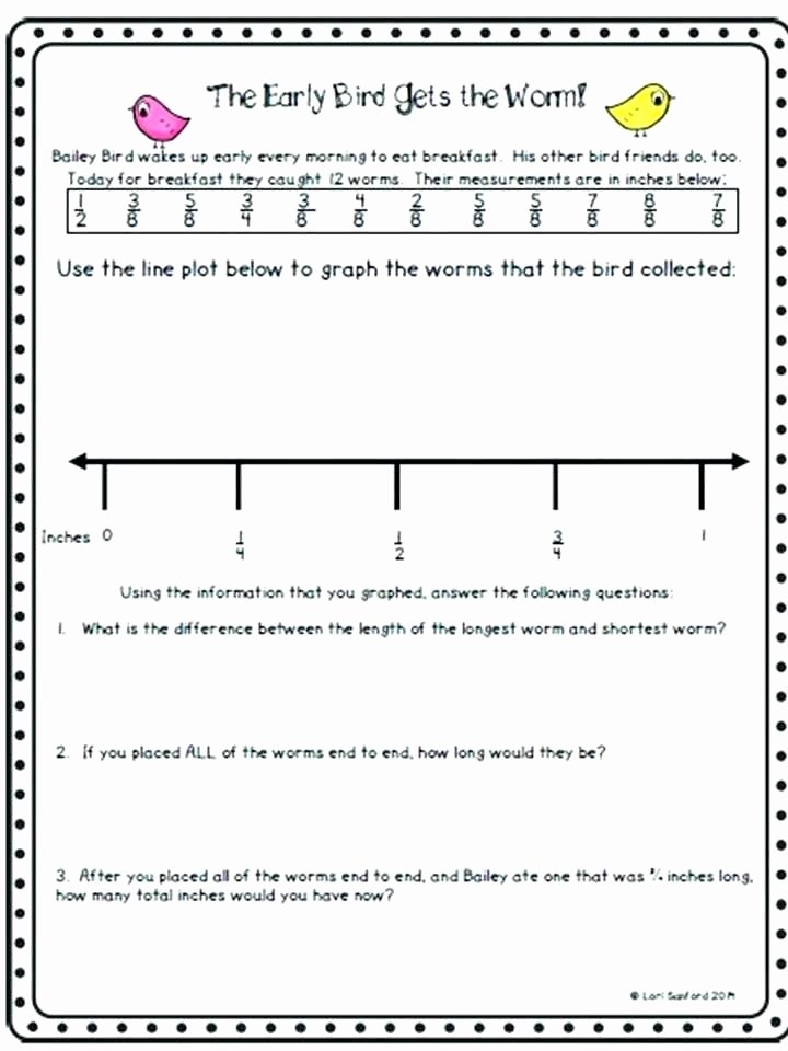 Line Plot Worksheet 5th Grade Double Bar Graph Worksheets Creating Graphs Visit Printable