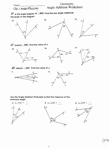 Lines Rays and Angles Worksheets Identify Lines and Angles Worksheets