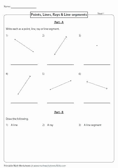 Lines Rays and Angles Worksheets Resources Math Angles Worksheets Line Segments Rays Grade