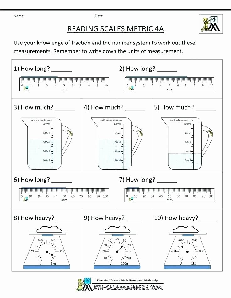 Liquid Volume Worksheets Measurement Worksheets Rulers Free for Grade Science Liquid